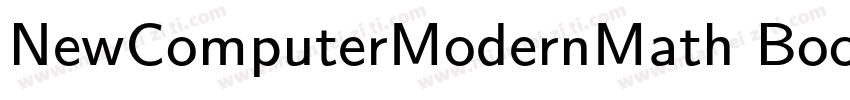 NewComputerModernMath Book字体转换
